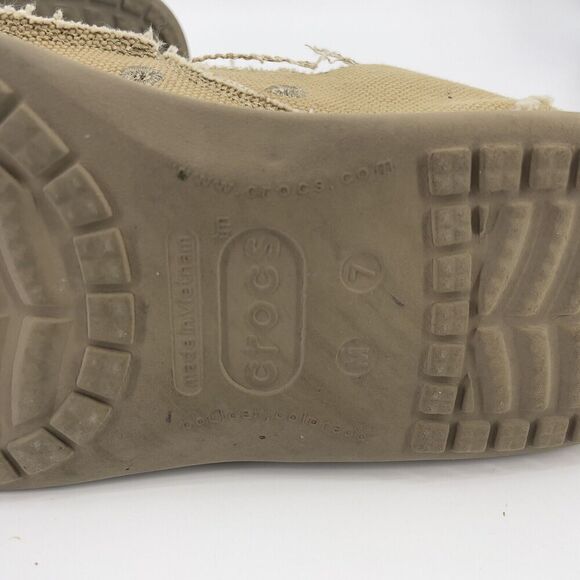 Crocs Santa Cruz 7 Slip On Loafer raw edges distressed canvas - Picture 4 of 5